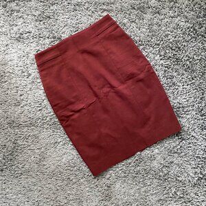 H&M Burgundy Pencil Skirt
